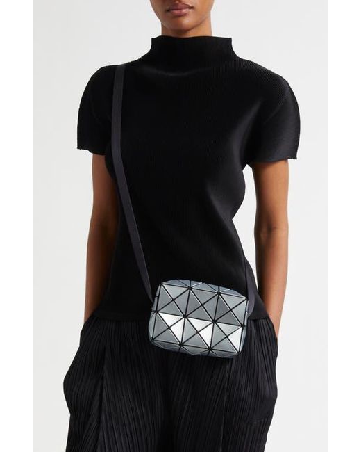 Issey Miyake Blue Cuboid Metallic Crossbody Bag