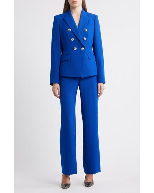 Tahari Blue Double Breasted Two-Piece Suit