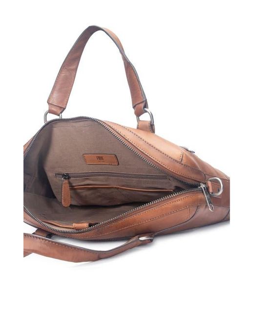 Frye Brown Nash Leather Briefcase