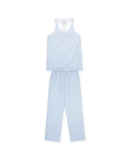 Lila and Hayes Blue Sharon Pajama Pant Set