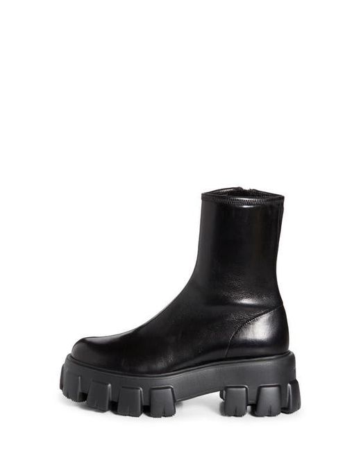 Prada Black Monolith Lug Sole Bootie