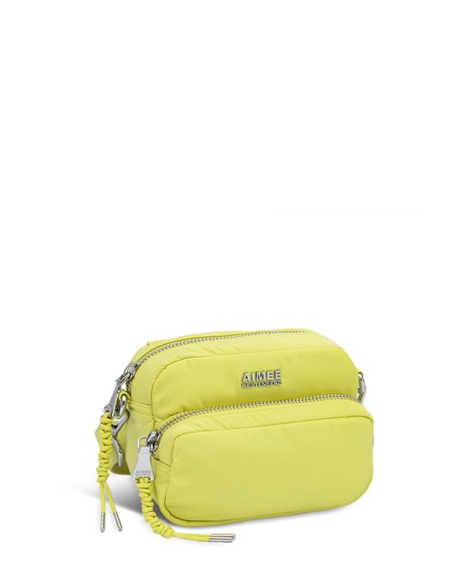 Aimee Kestenberg Yellow Nylon Camera Crossbody Bag