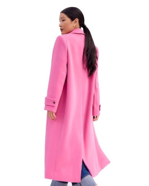 Ro&zo Pink Wool Blend Oversized Coat