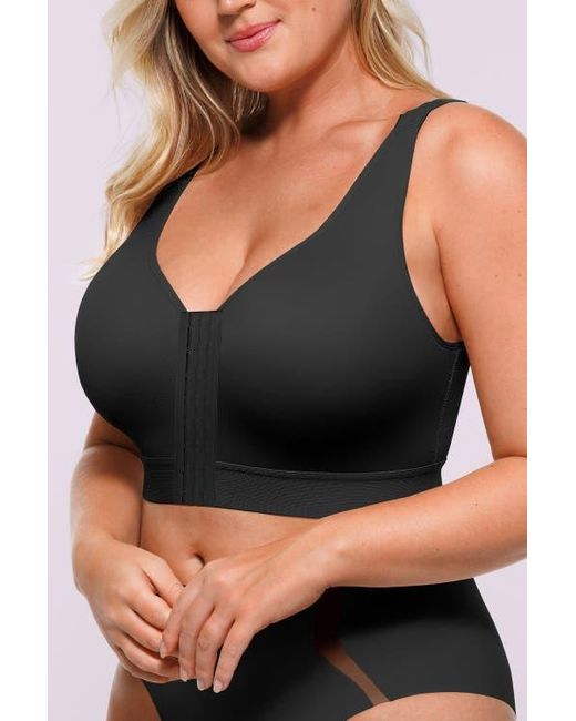 Shapellx Black Airslim Unlined Wireless Back Support Bra