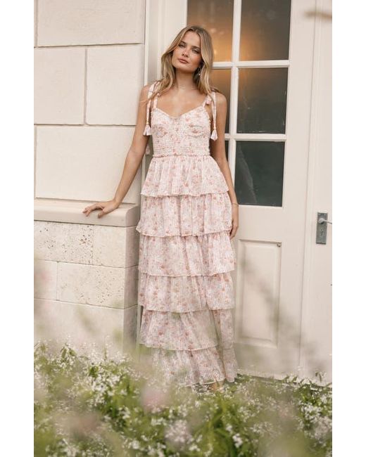 bonnie jean blue dress Bella Layered Chiffon Maxi Dress main image 1