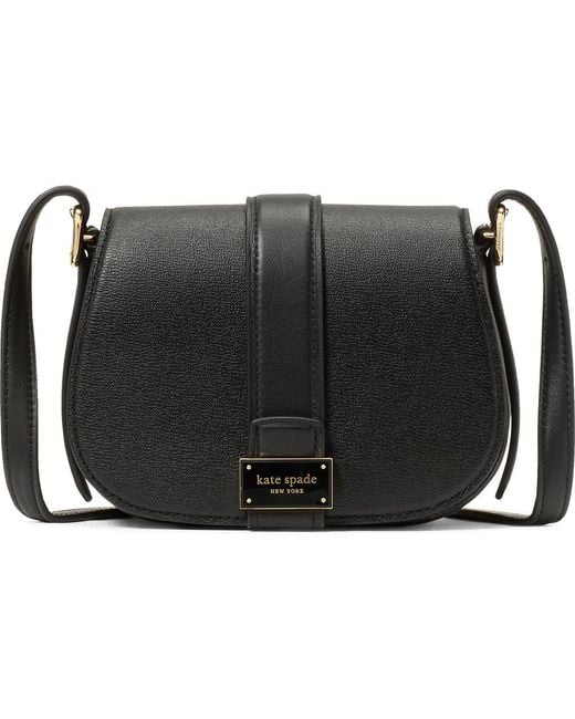 Kate Spade Black Mini Noveau Textured Leather Crossbody Bag