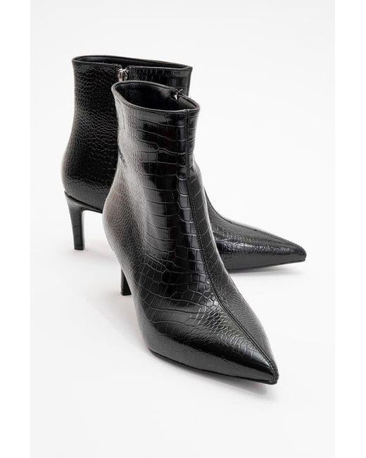 Prologue Shoes Black Noya Stiletto Boot
