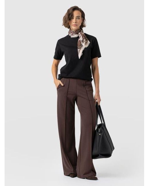 Saint + Sofia Green Keller Wide Leg Pant