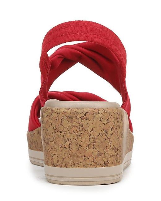 Bzees Red Riley Slingback Wedge