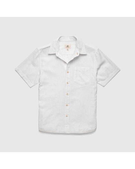 Surfside Supply White Joey Slub Island Shirt for men