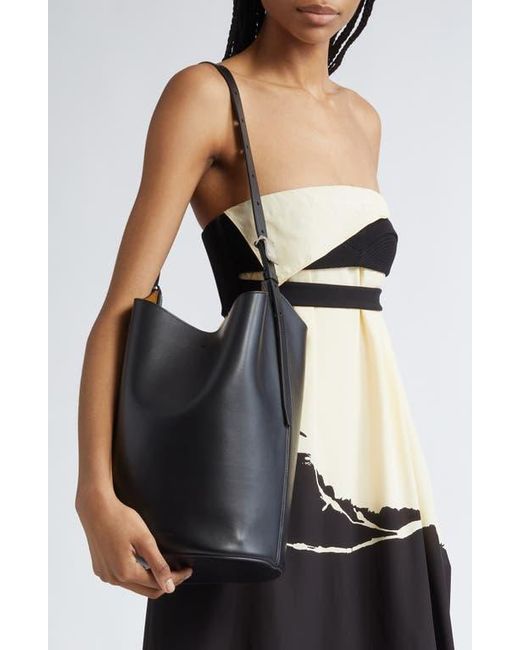 Proenza Schouler Black Brant Leather Bucket Bag