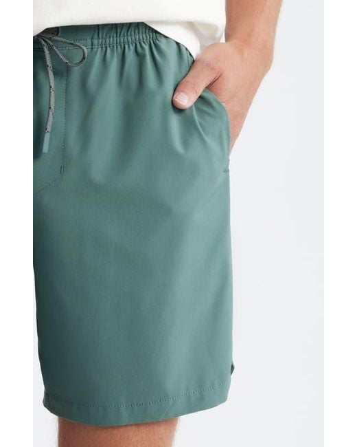 Roark Green Serrano 7 Drawstring Shorts for men