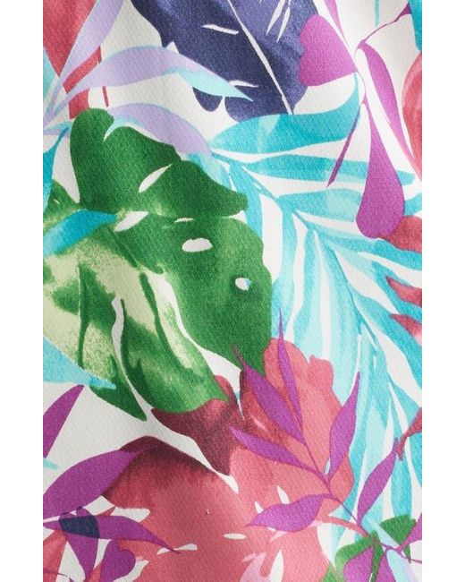 Tommy Bahama Multicolor Fuego Fronds Print Silk Blend Camp Shirt for men