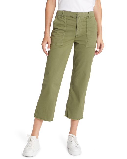 Frank & Eileen Blackstone Crop Utility Pants in Green Lyst