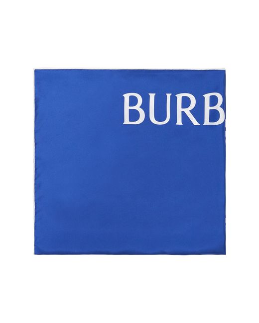 Burberry Equestrian Silk Square Scarf At Nordstrom in Blue Lyst