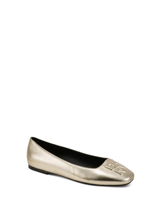 DKNY White Darianne Ballet Flat