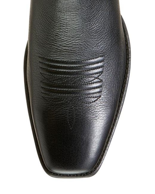 Ariat Black Booker Ultra Square Toe Western Chelsea Boot for men