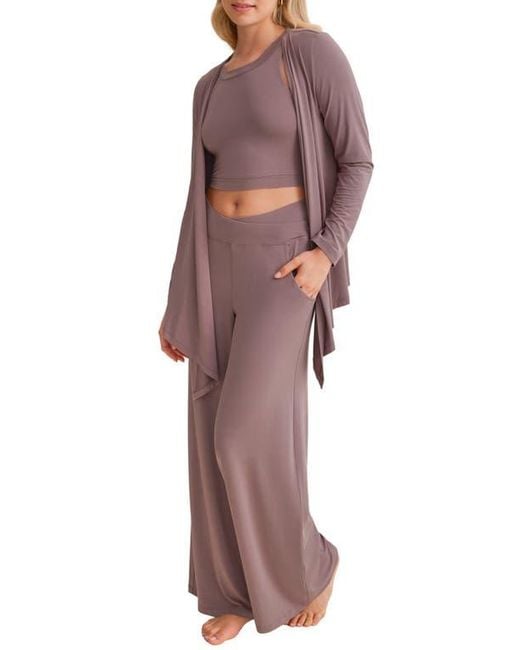 Fleur't Red Open Front Cardigan