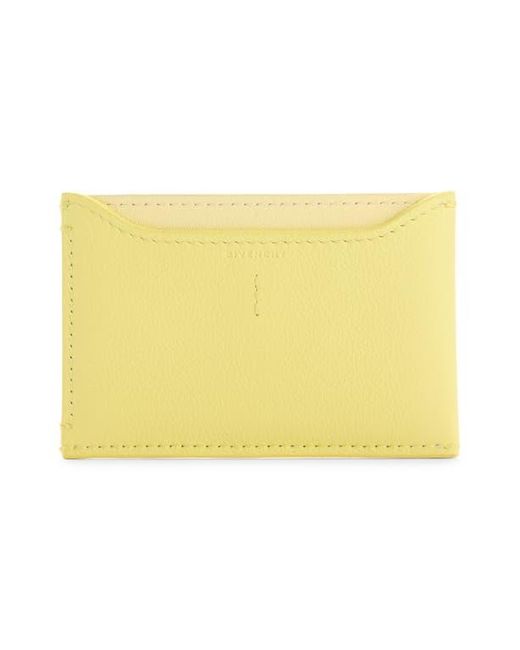 Givenchy Yellow Day Grained Leather Card Case