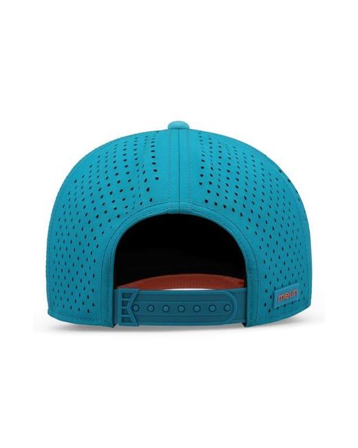Melin Blue Hydro Compass Snapback Cap for men