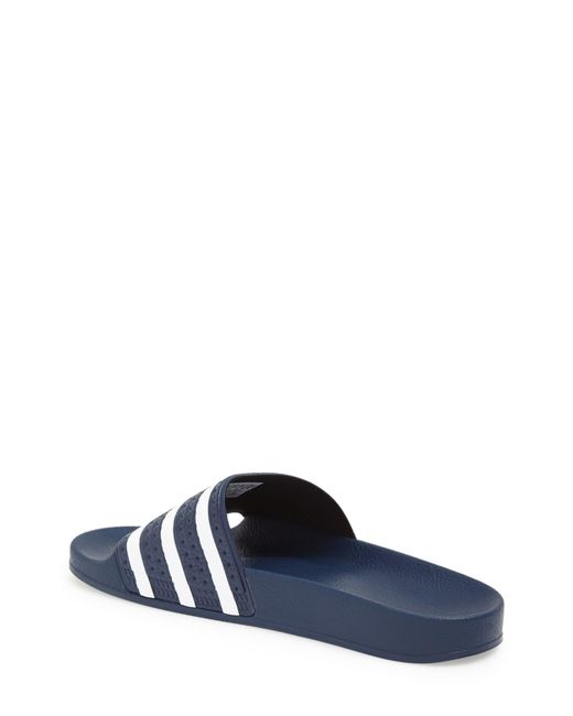 adidas navy blue slides