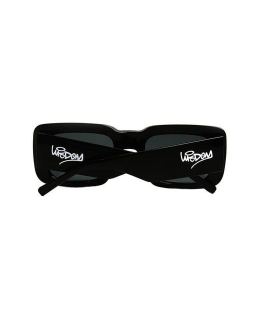 Wisdom Black Frame 1 52Mm Square Sunglasses