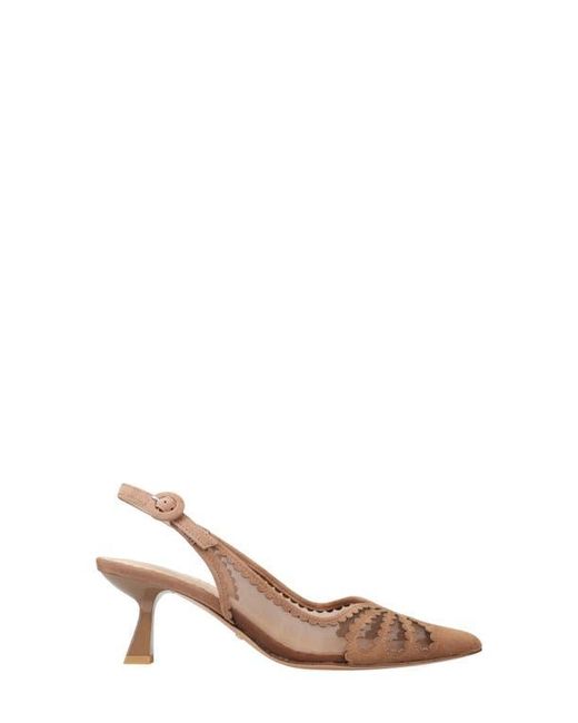 Pelle Moda Gray Jacie Slingback Pointed Toe Pump