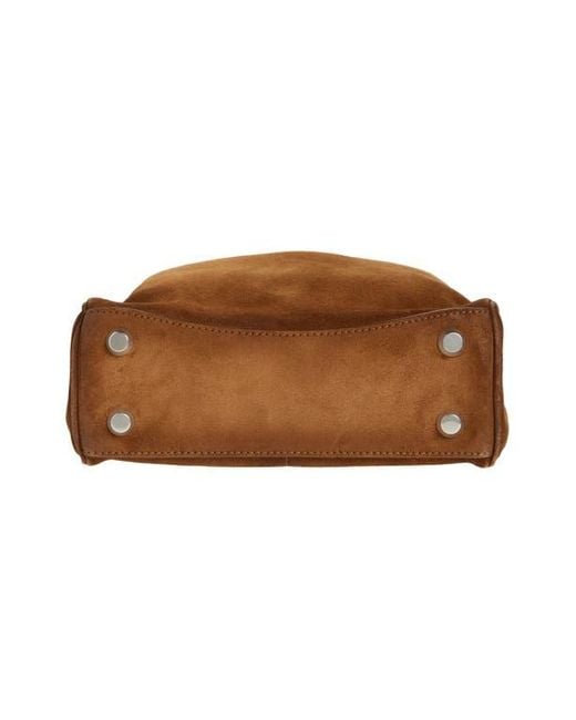 Balenciaga Brown Small Rodeo Suede Top Handle Bag