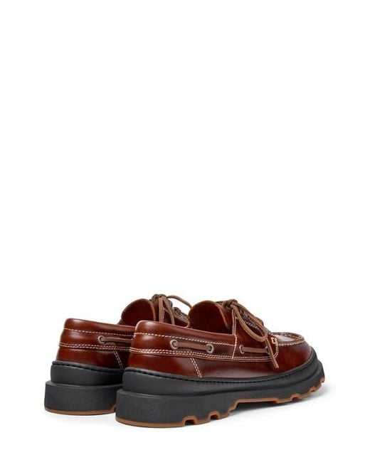Camper Brown Brutus Moc Toe Loafer for men