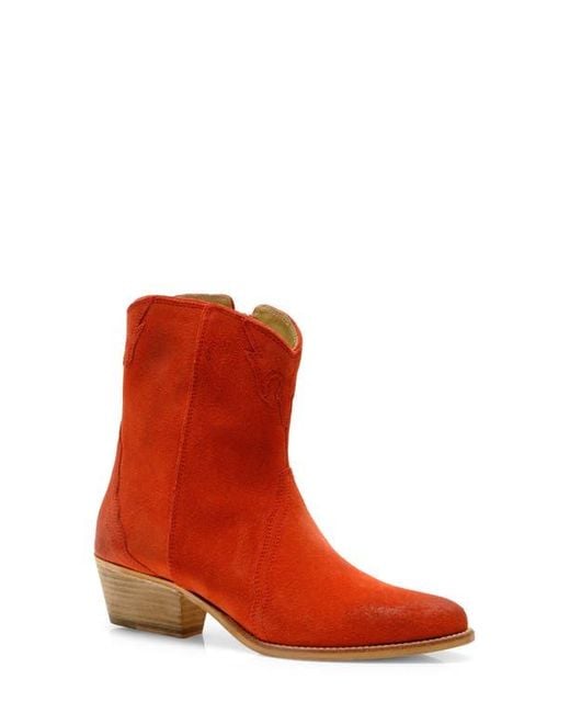 Free People Red New Frontier Western Bootie