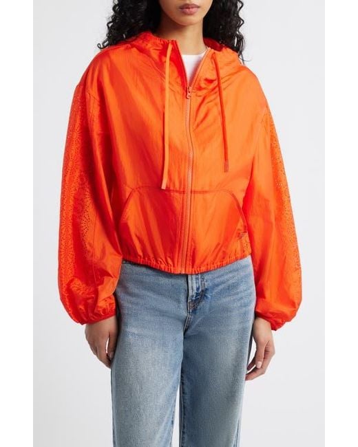 Ugg Orange Chiara Hooded Nylon Jacket