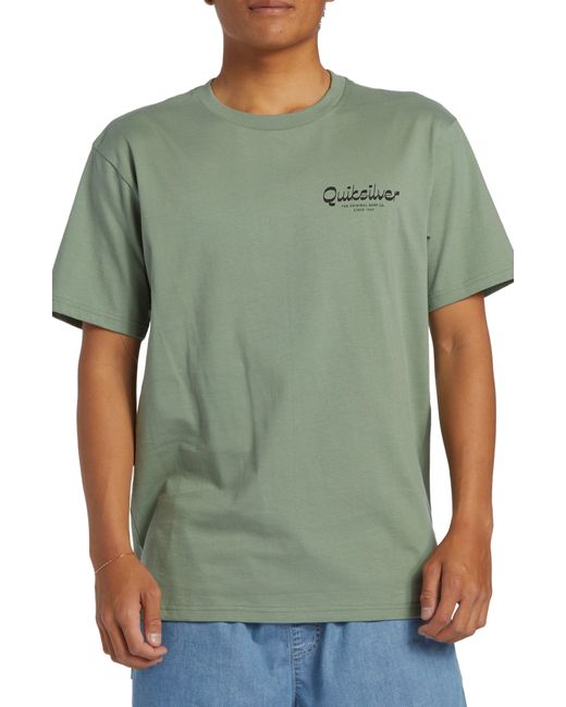 Quiksilver Green Island Mode Organic Cotton Graphic T-shirt for men