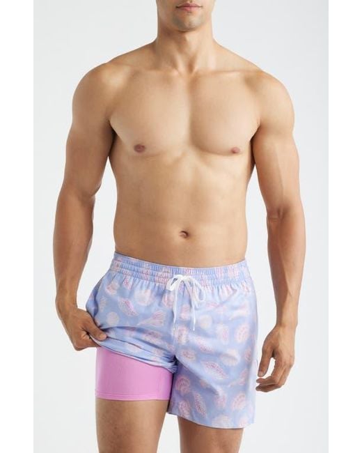 Chubbies Blue Shell Yeahs 5.5-Inch Swim Trunks for men