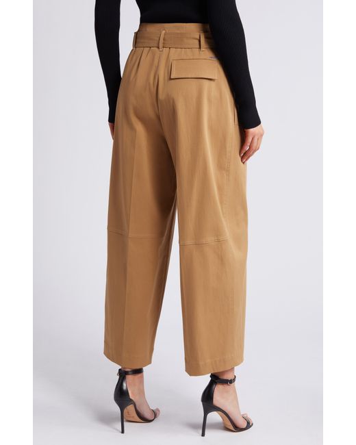 Boss Natural Tenoy Belted Wide Leg Pants