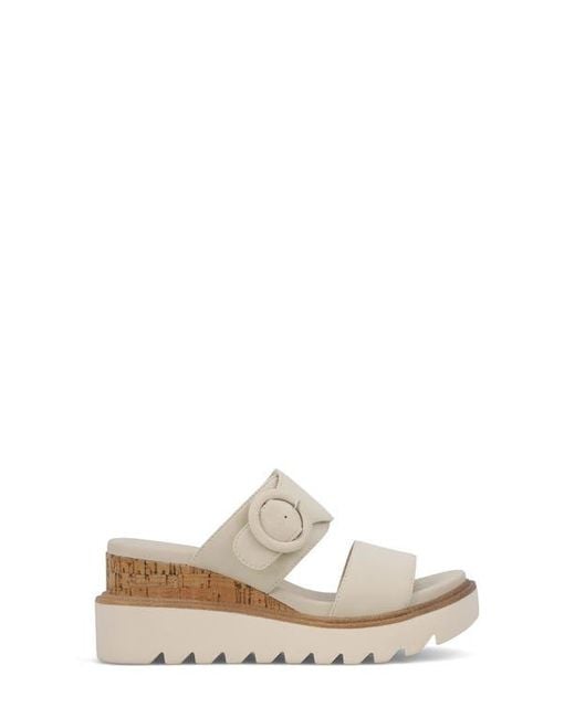 MIA White Odal Platform Wedge Sandal