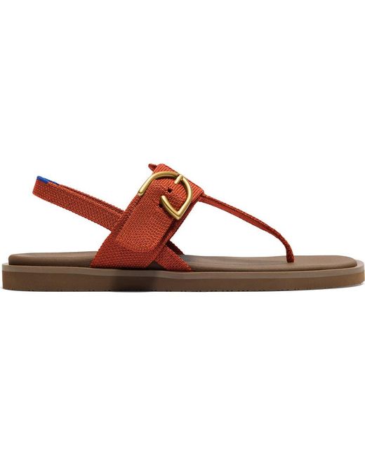 Rothy's Brown The T-Strap Sandal