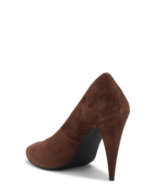 Jeffrey Campbell Brown Sherille Peep Toe Pump