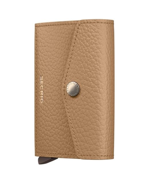 Secrid Brown Envelope Wallet Pebble