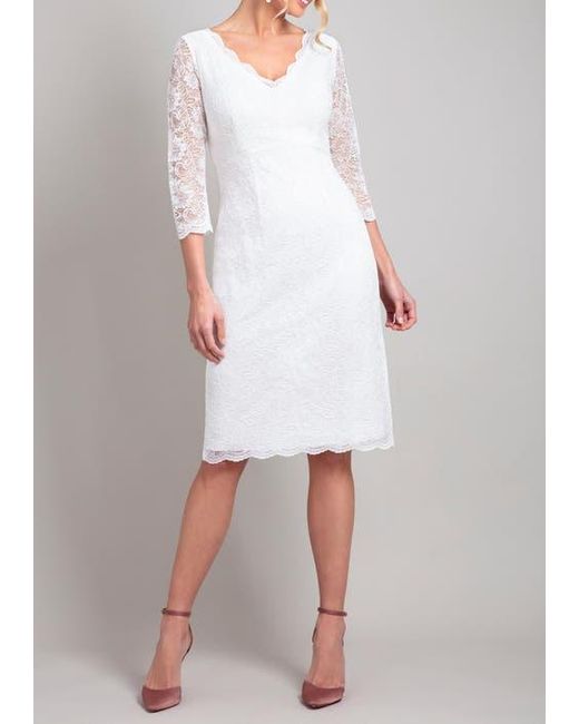 Alie Street London Gray Anya V-Neck Lace Wedding Dress