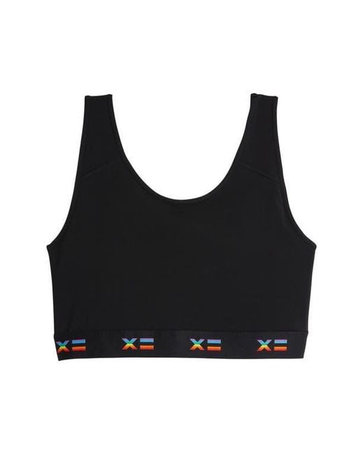 TOMBOYX Black Compression Plus Crop Top