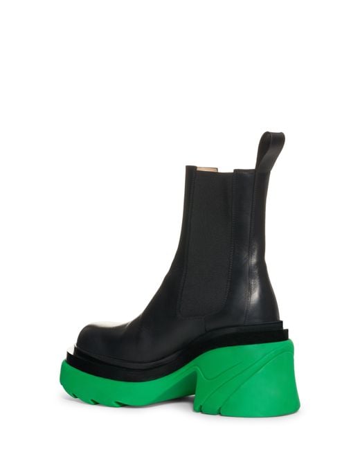 bottega green heels