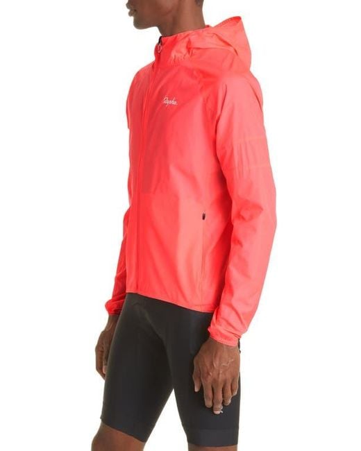 Rapha Red Commuter Lightweight Packable Hooded Jacket for men