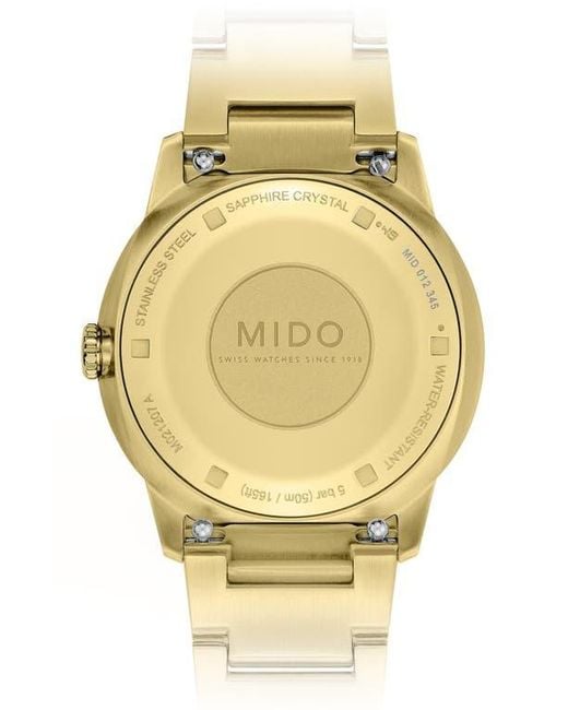 MIDO Metallic Commander Lady Dial Automatic Bracelet Watch, 35Mm