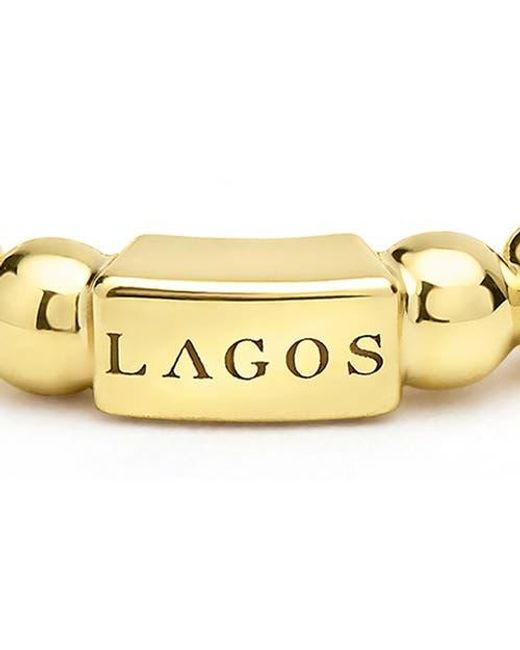 Lagos Metallic Caviar 18K Stacking Ring