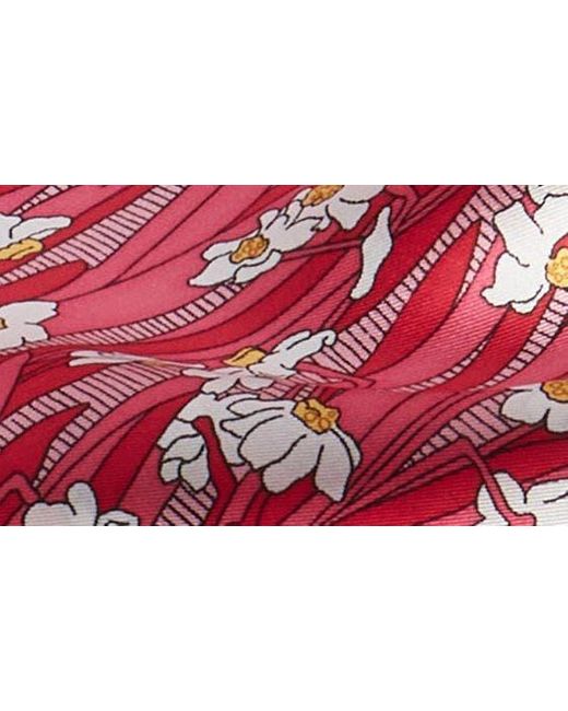 Liberty Pink Daisy Lawn Floral Silk Scarf