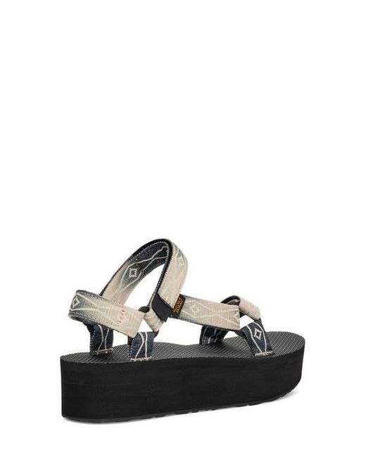 Teva Black Flatform Universal Sunscape Sandal
