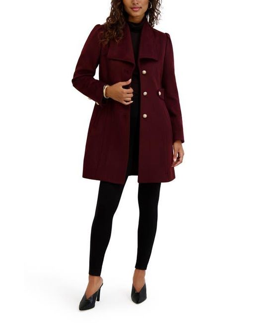 Kensie Red Wool Blend Long Coat