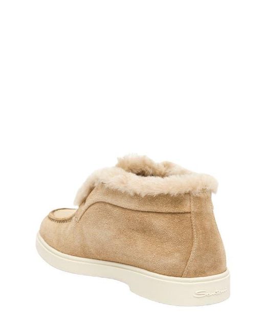 Santoni Natural Suede Desert Boot