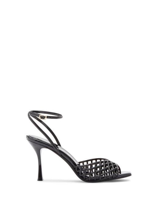 Jeffrey Campbell Black Lattix Ankle Strap Jelly Sandal