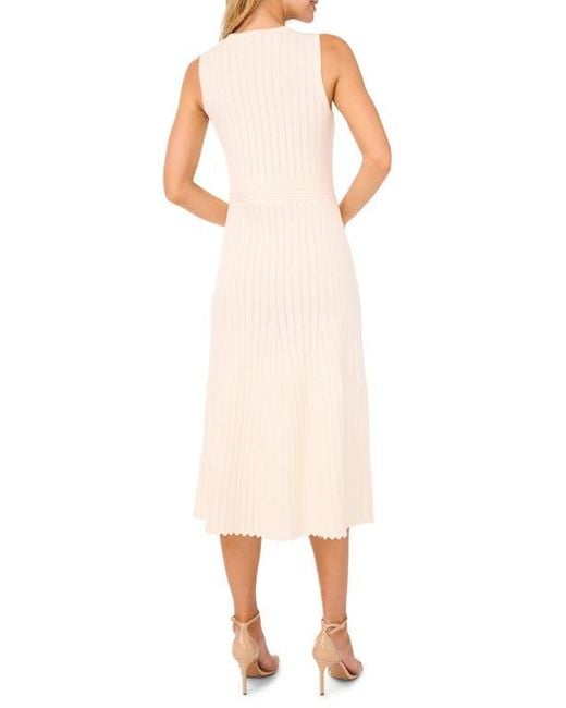 Ted Baker Pointelle Sleeveless Sweater Dress in White | Lyst Ted Baker Pointelle Sleeveless Sweater Dress in White | Lyst